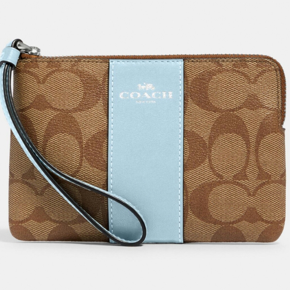 COACH Corner Zip Wristlet Wallet